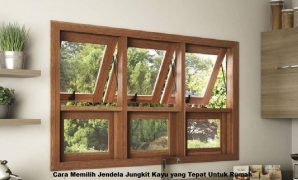 Jendela Jungkit Kayu