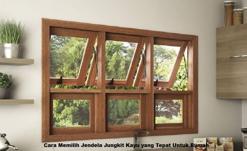 Jendela Jungkit Kayu