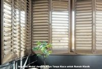 Model Jendela Kayu Tanpa Kaca